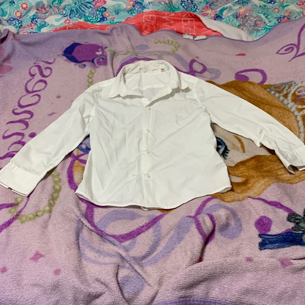 Boys white dress shirt